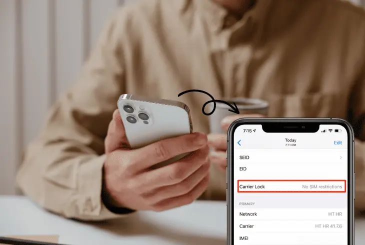check the phone’s unlock status
