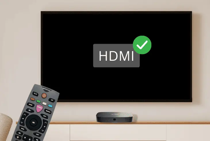 check the selected hdmi input