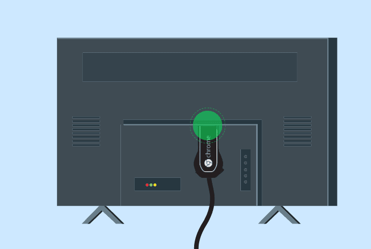 cast sky go to a chromecast dongle