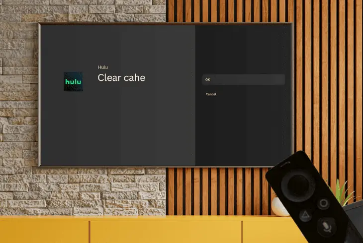 clear hulu's app cache data