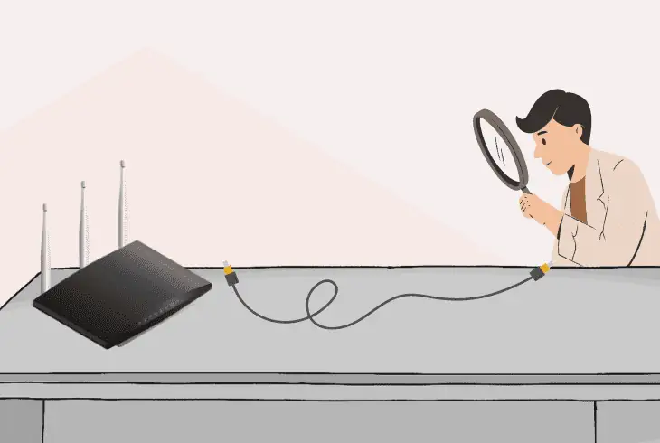 verify the coaxial dish connection