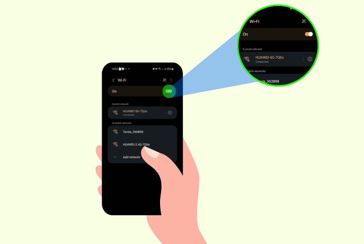 reconnect your device to the wifi