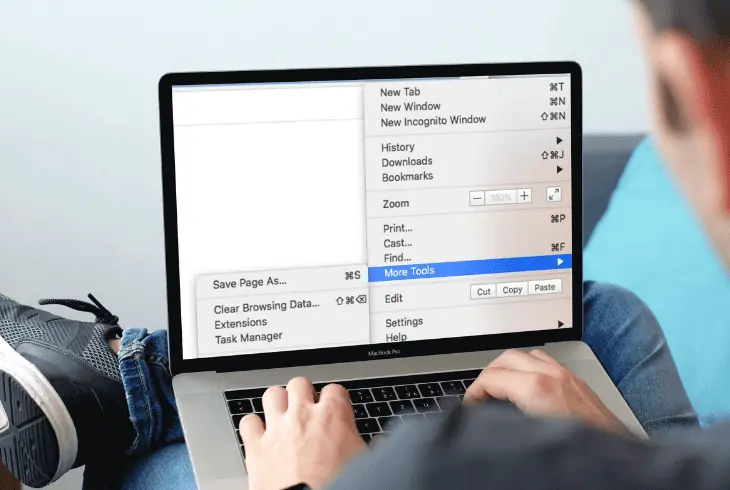 disable the browser settings