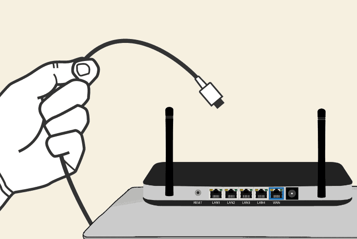 switch to an ethernet connection wired