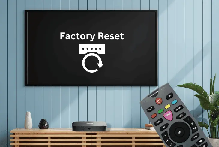 factory reset the freesat receiver
