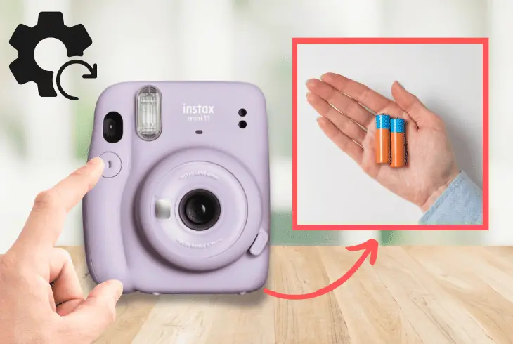 factory reset the instax mini 11