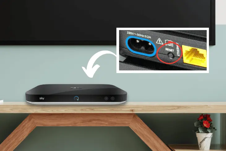 factory reset the sky q receiver