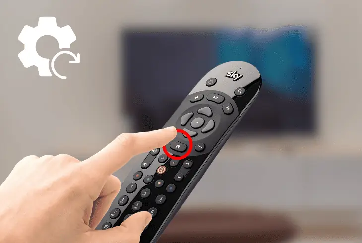 factory reset the sky q tv box