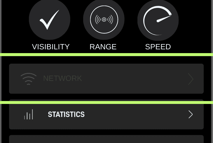 why's starlink network grayed out in app