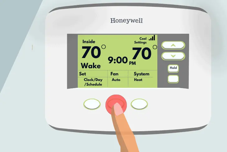 accessing honeywell pro's advanced menu