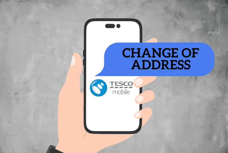 how change  my address on tesco mobile