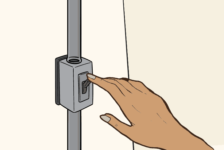 reset the power to the hvac system