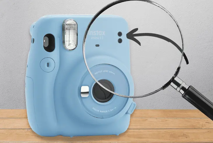 inspect the instax flash sensor