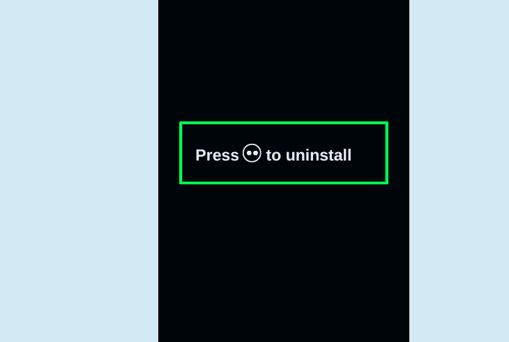 uninstall and reinstall the itvx app