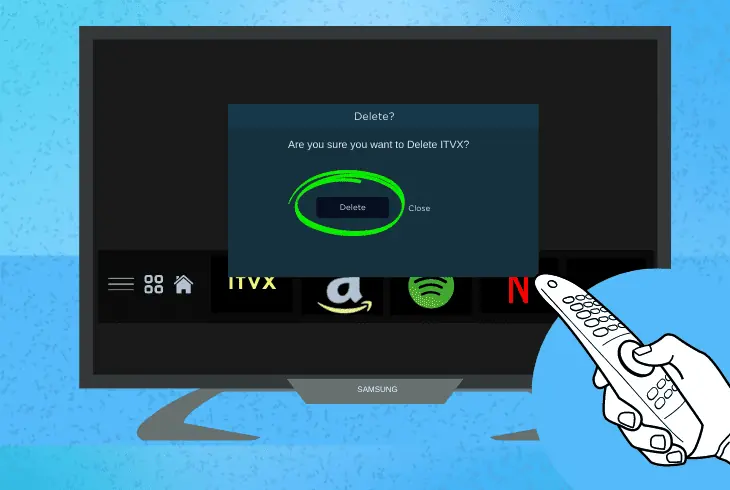 uninstall the itvx application