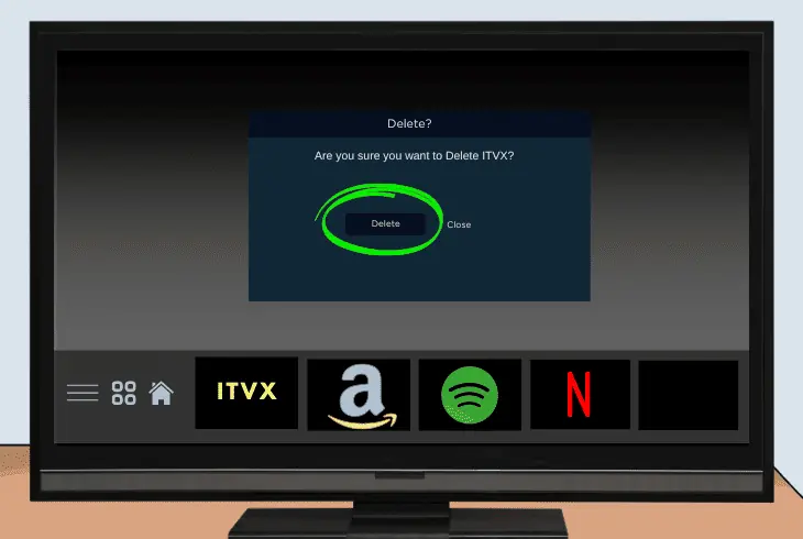 erase and reinstall the itvx application