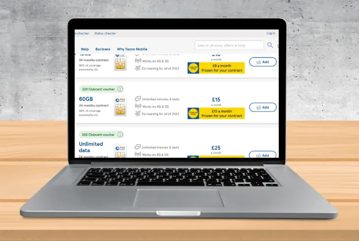 manage the call costs with tesco