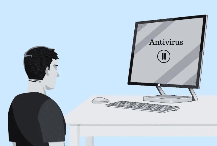 pause or suppress any antivirus