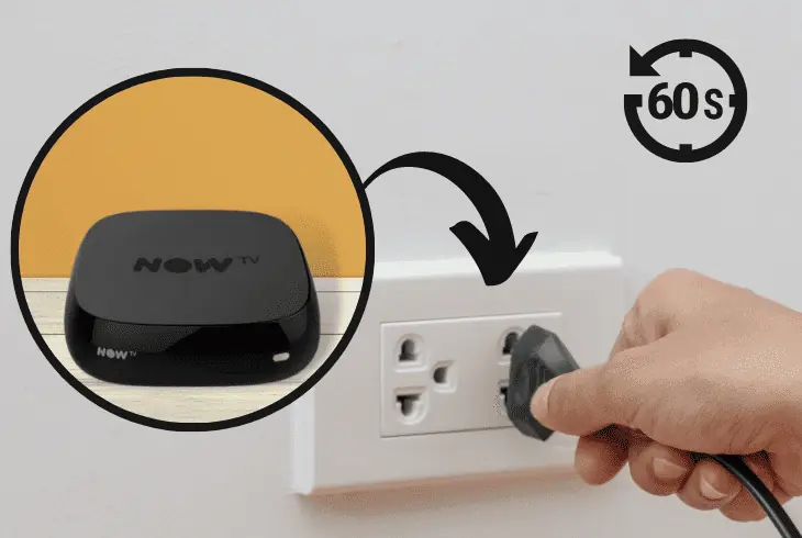 power cycle the now tv box