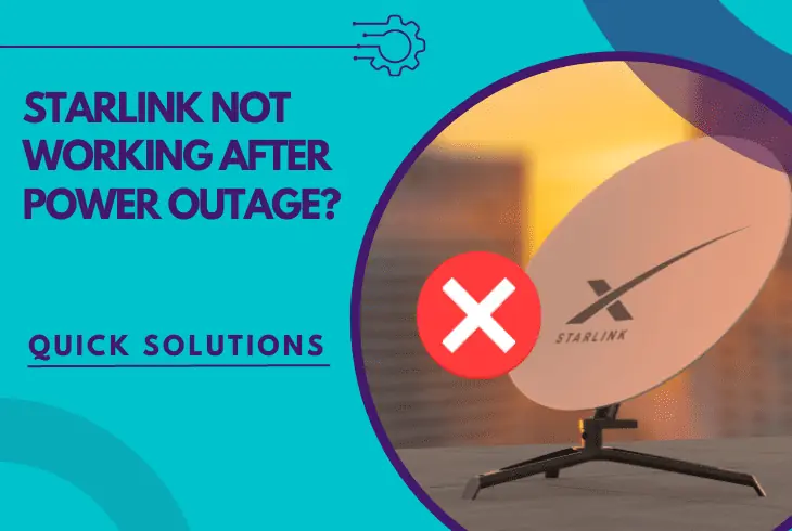starlink not working after power outage