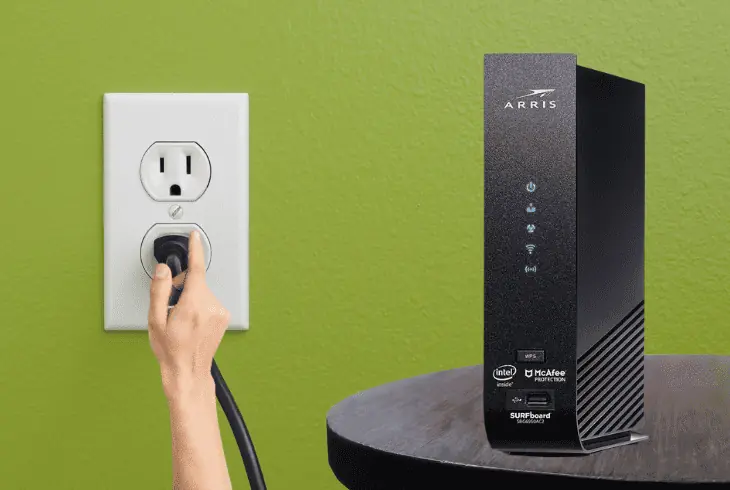 power up the spectrum router
