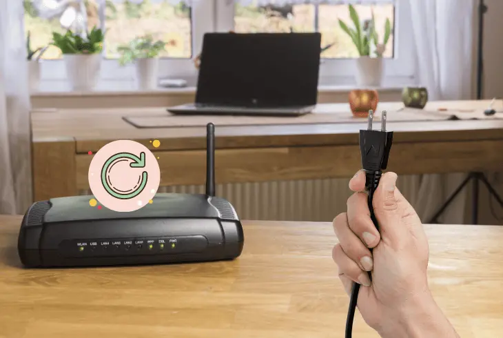 refresh the connection by power cycling