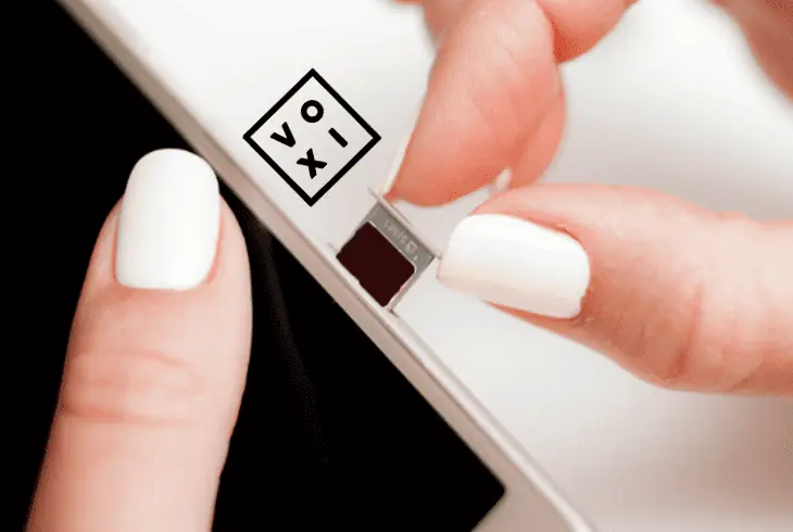 reinsert the voxi sim card