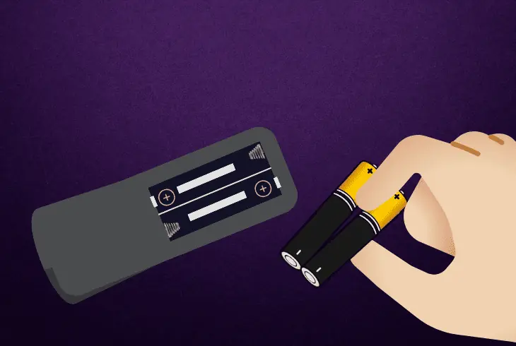 reset the remote’s power supply