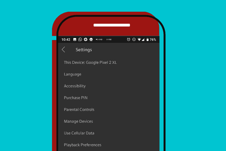 remove your accounts from xfinity app
