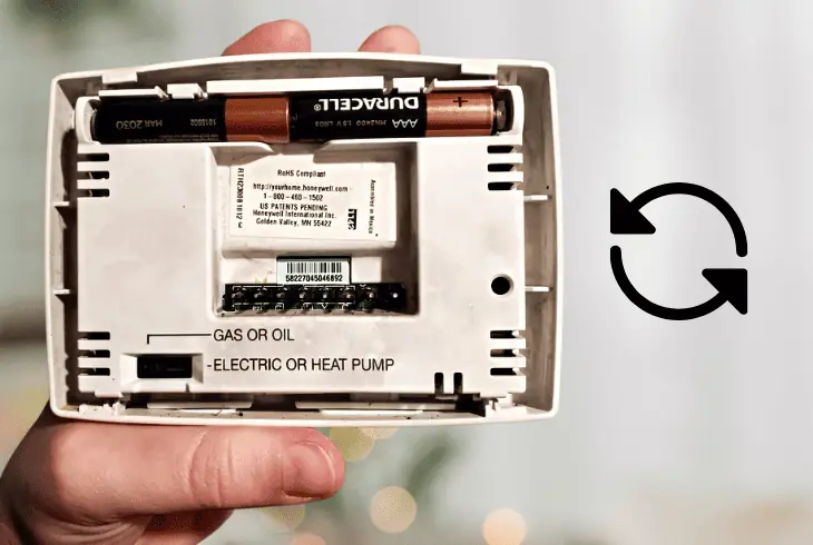 replace the thermostat batteries