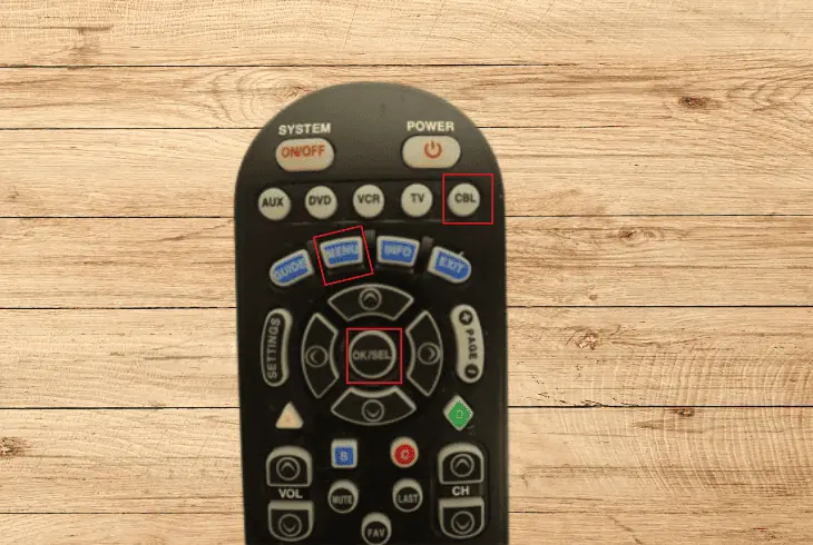 reprogram the remote using rf method
