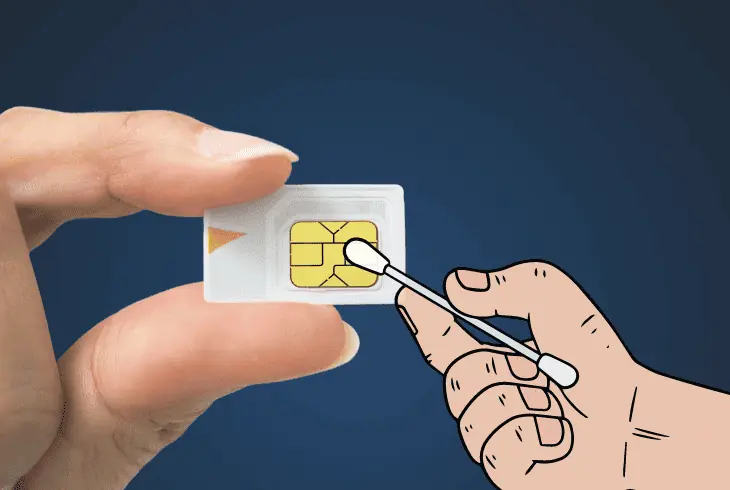 reset and clean your sim card