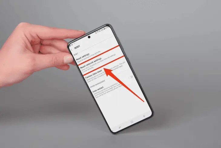 reset phone network settings