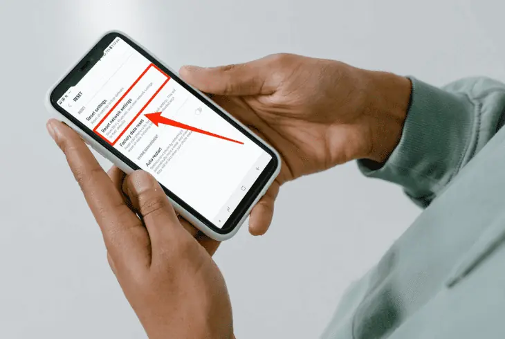 reset the phone network settings