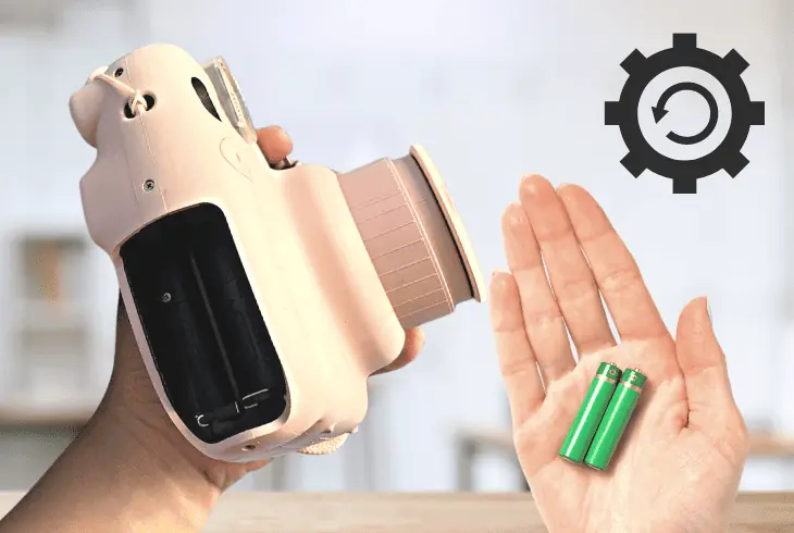 reset the instax 11 mini camera