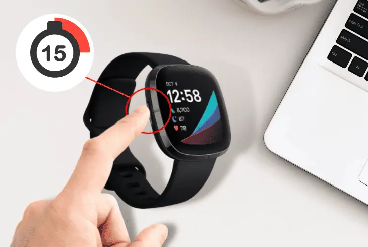 restart the fitbit sense watch