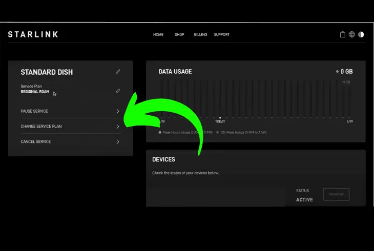 switch from roam to residential