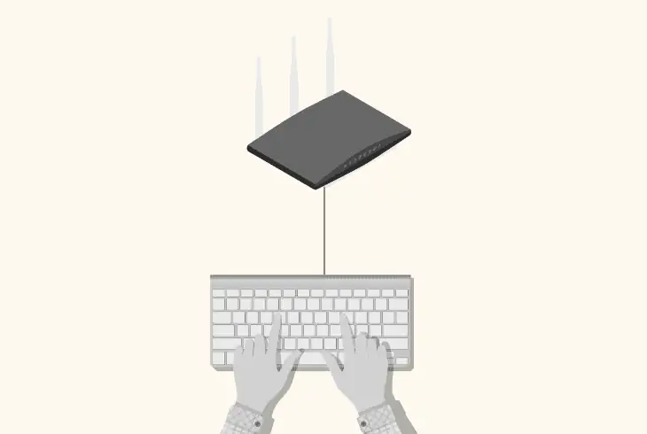 connect the router to your pc