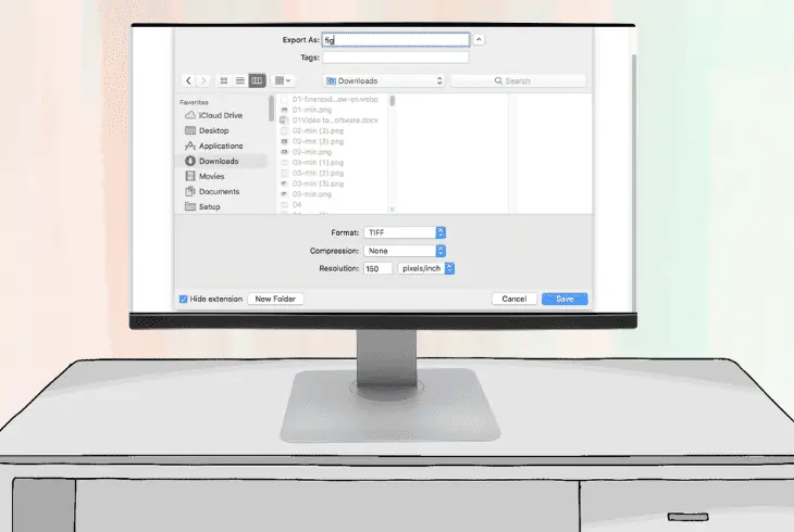save your pdf files as tiff
