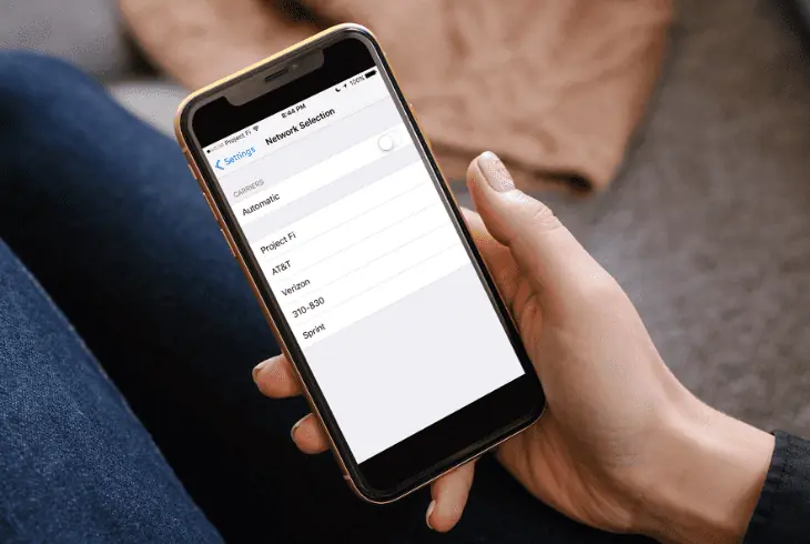 manually select tesco mobile