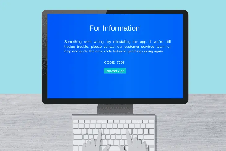meaning of sky go error 7005