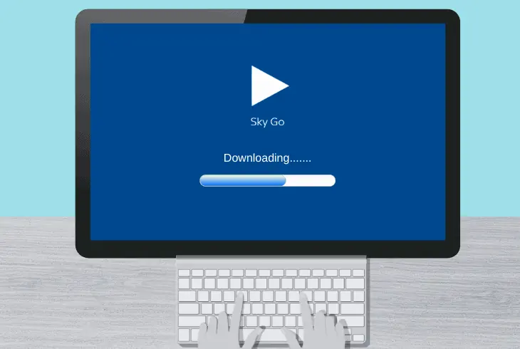how to download sky go content
