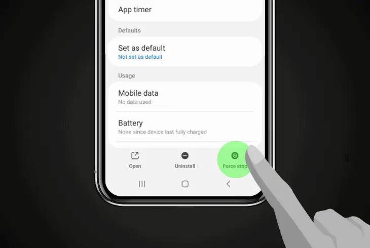 force close the starlink app