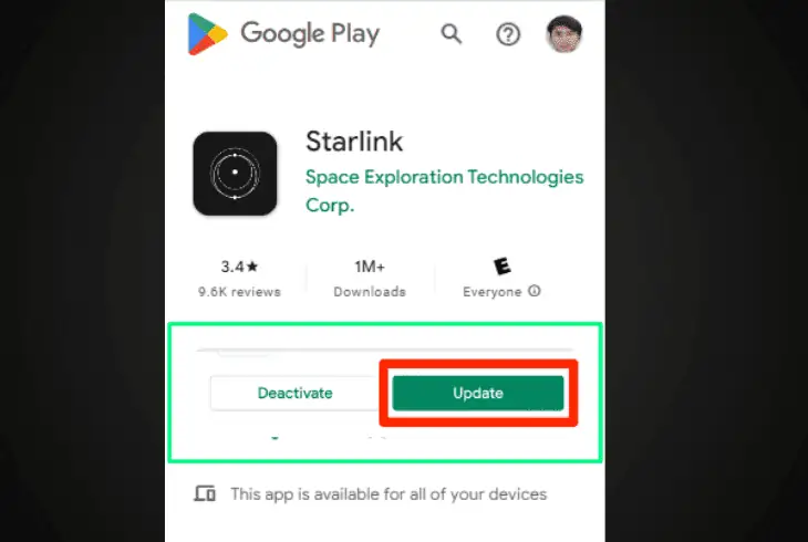 check for starlink app updates