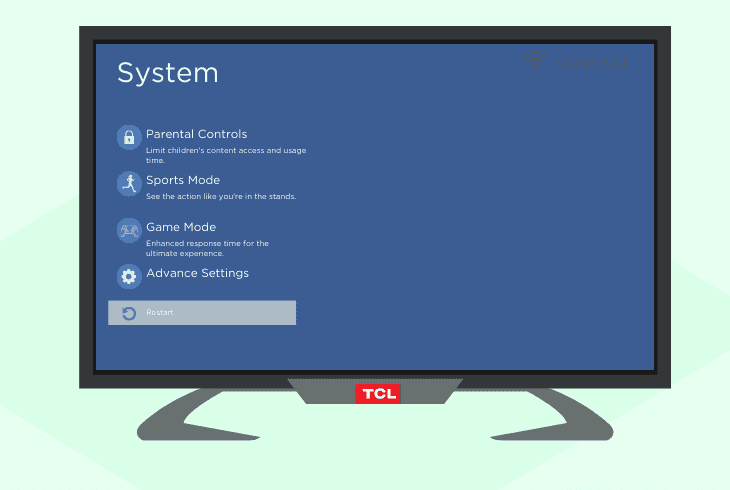 restart your tcl tv
