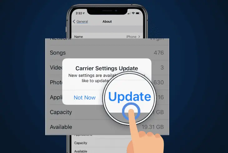 update your phone carrier