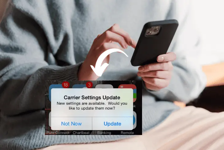 update your phone’s carrier settings