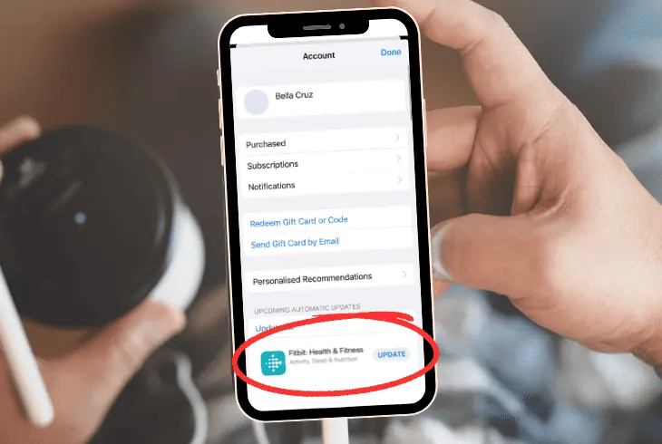 update the fitbit mobile app
