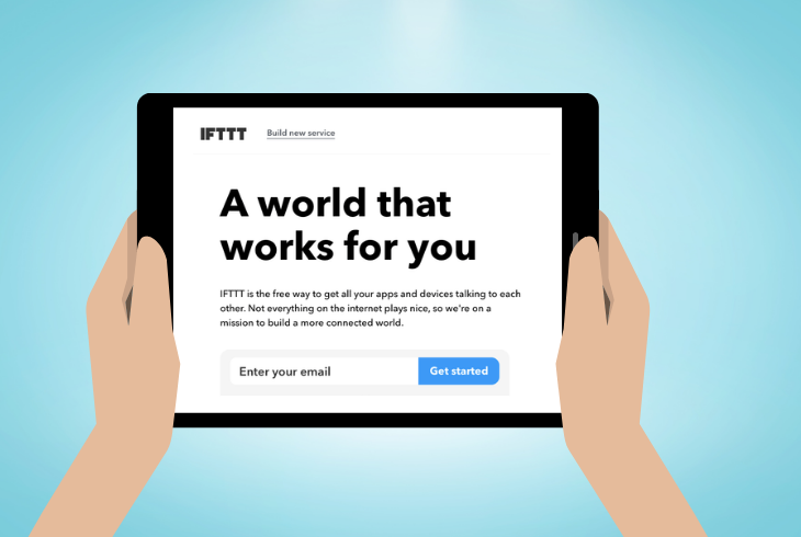 use the IFTTT website