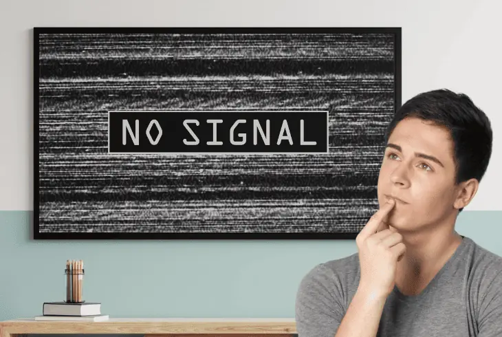 why does tv say no signal